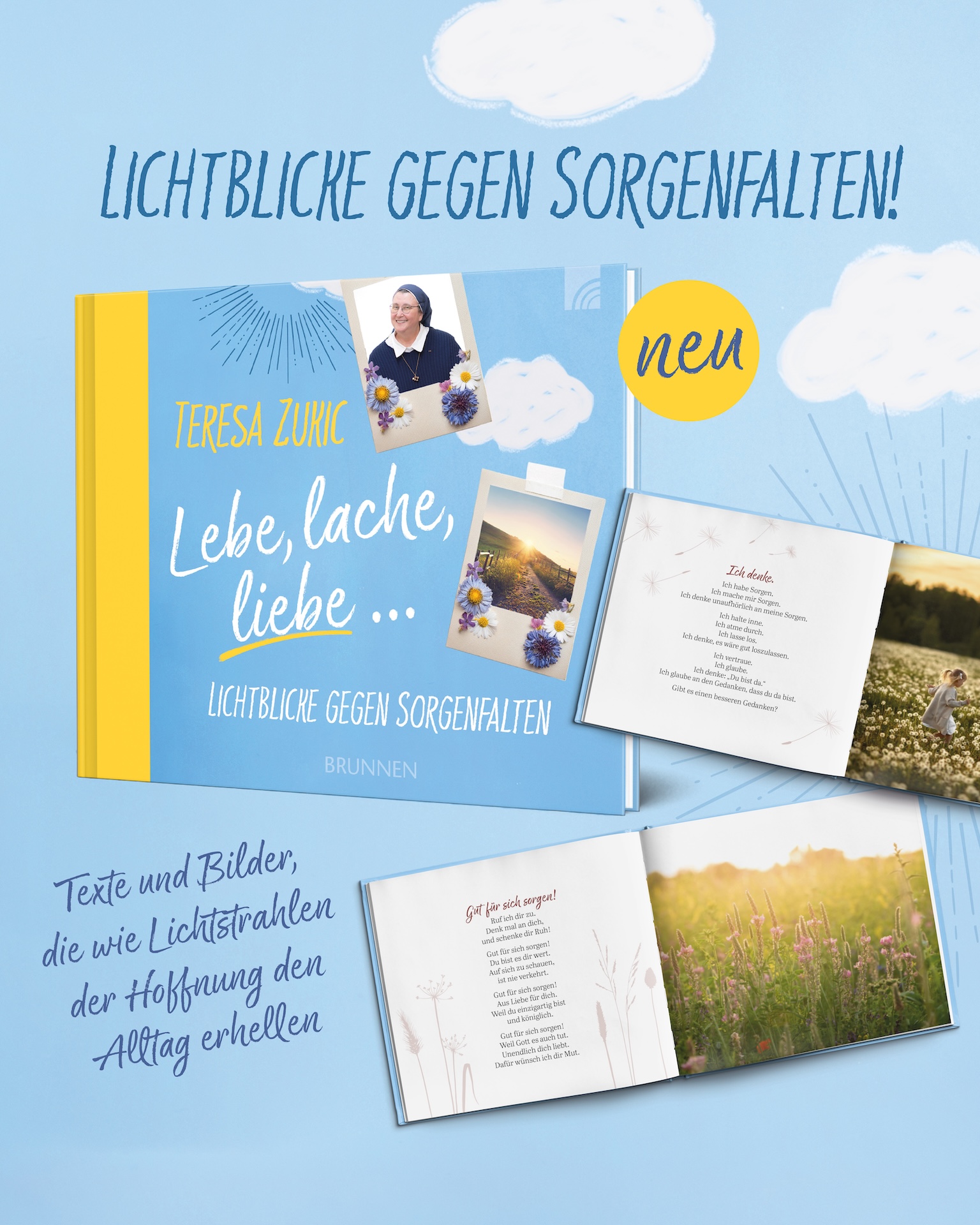 Neues Geschenkbuch Lebe, lache, liebe